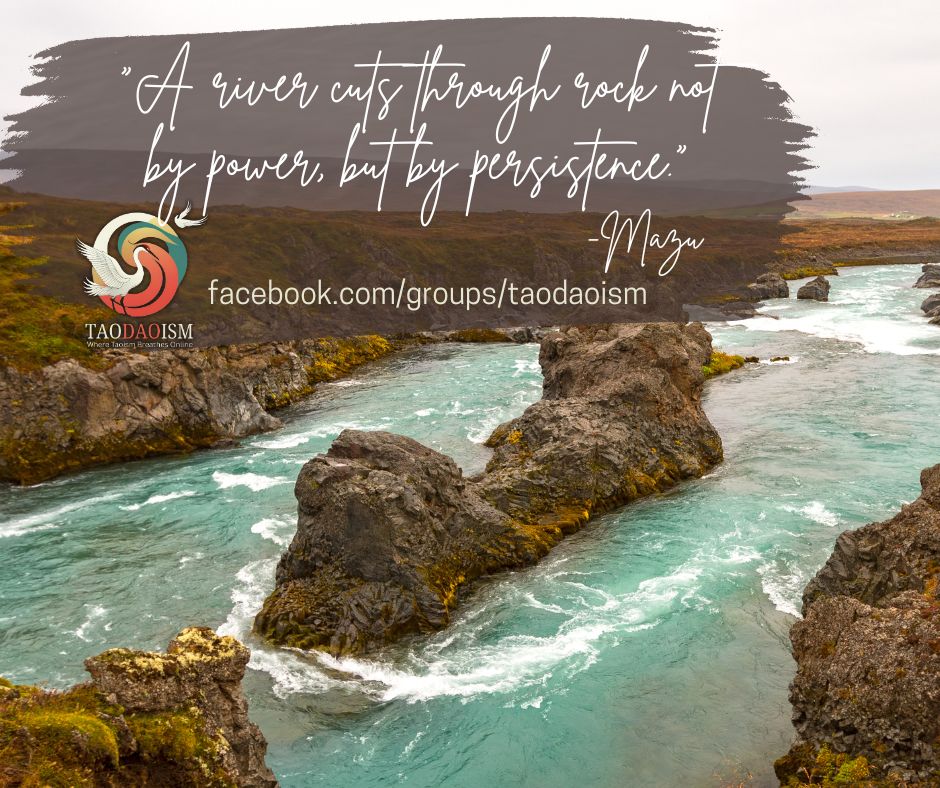 A river cuts through rock not by power, but by persistence.